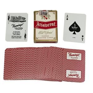 VTG Flamingo Hotel Casino Playing Cards Aristocrat Card Deck Opened